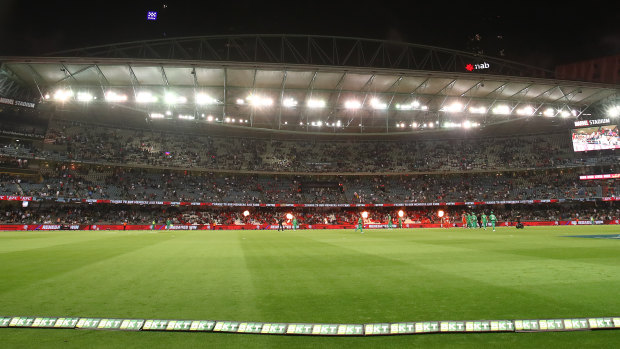 Melbourne Stars batsman Nick Larkin labelled the Marvel Stadium's turf "horrendous".