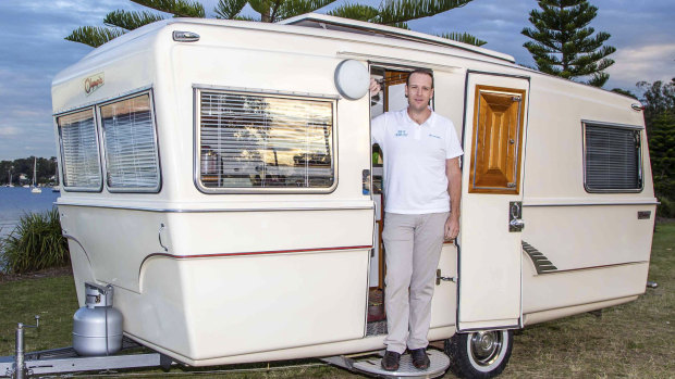 Camplify chief executive Justin Hales has more than 3500 vehicle owners listing caravans through the company's site.