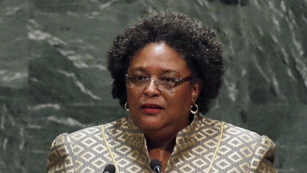 Barbados Prime Minister Mia Mottley said low-lying nations are not big polluters but face the worst impacts of climate change.