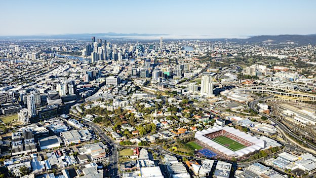 Football Queensland’s proposal for a ‘tier 2’ stadium at Perry Park.