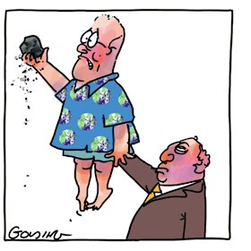 Joyce once mused, in relationship to climate change, that “there’s a higher authority that’s beyond our comprehension and right up there in the sky”.