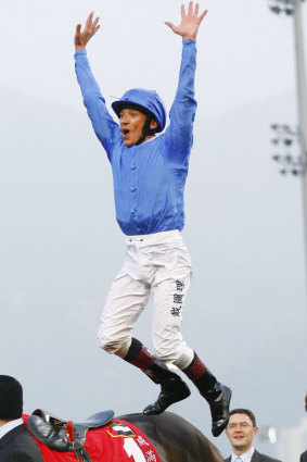 Got the jump: Top hoop Frankie Dettori will ride Redkirk Warrior in Hayes' Royal Ascot bid.