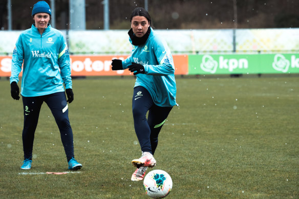 Matildas coach Tony Gustavsson says working with Sam Kerr is a “pure pleasure”.
