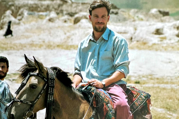 Brett Sutton with Medecins Sans Frontieres in Herat province, Afghanistan, in 2003. 
