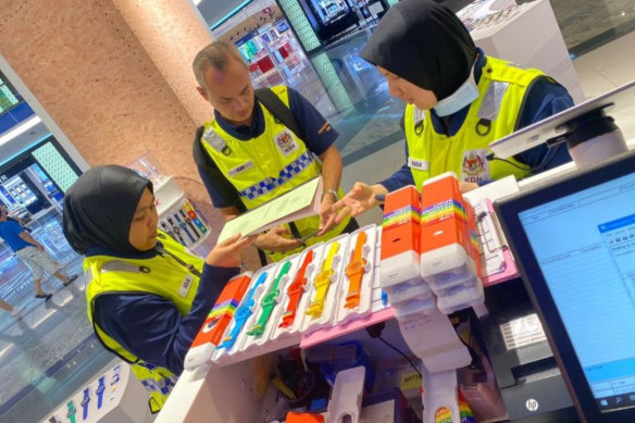Numerous Swatch stores in Malaysia were raided for displaying its Pride Collection.