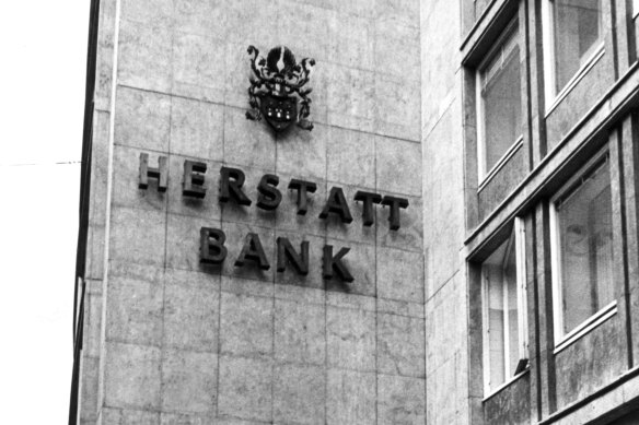 The collapse of Herstatt Bank in 1974 triggered chaos in financial markets.