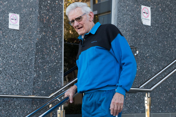 Paul Savage leaves court in August 2019 after giving evidence at an inquest into William Tyrrell's disappearance.