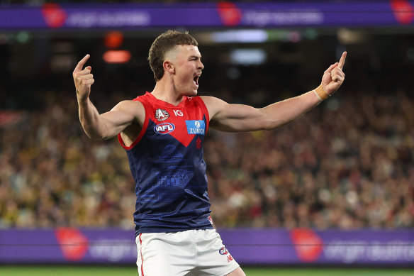 Daniel Turner celebrates a goal.