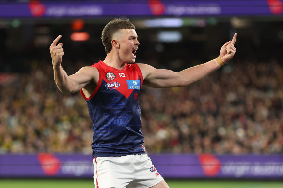 Daniel Turner celebrates a goal.