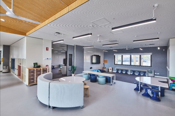Most new and upgraded schools have some form of flexible learning spaces, such as two classrooms that can be opened into one for group learning.