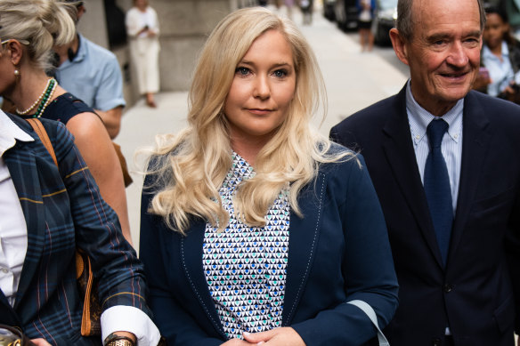 Virginia Roberts Giuffre, centre, complained to police in 2015.