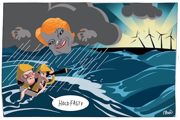 Political storm.