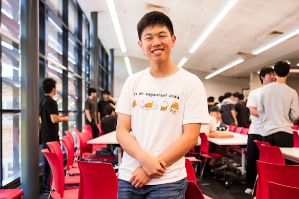 Josh Zhu, one of the North Sydney students to score a 99.95 ATAR.