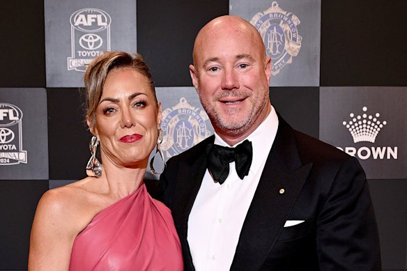 Cate and Luke Sayers in September 2024 