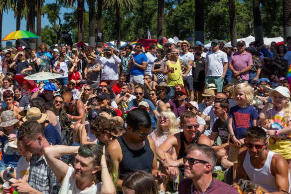 Strength in diversity: The crowd at last year's Midsumma.