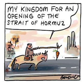 On the strait and narrow.