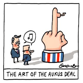 Making a point.
