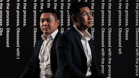 Dimitry (left) and Aengus Tran. 
