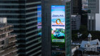 An advertisement for Aion EVs in Bangkok’s business district. 