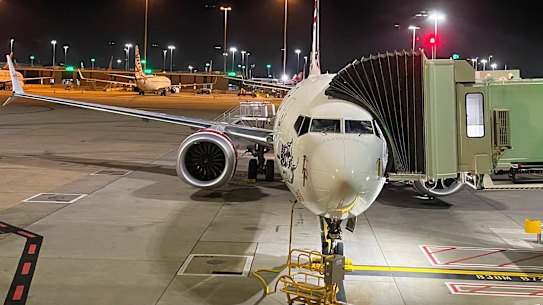 Airside at Melbourne Airport.