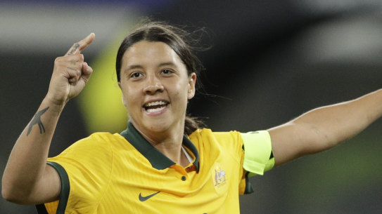 Sam Kerr finished second in voting for last year’s FIFA Best award.