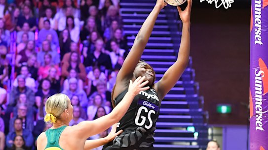 Grace Nweke starred for the Silver Ferns.