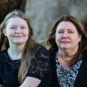 Anne Rhodes with daughter Zoe, 15.