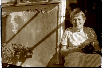 Olive Cotton photographed at her home near Cowra in 1993.