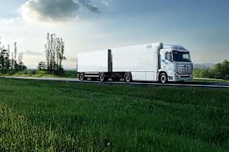 The Hyundai Xcient Fuel Cell is the first commercially available truck powered by hydrogen.