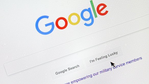 Google's search engine page. Political leanings don’t factor into Google’s search algorithm. But the authoritativeness of page links the algorithm spits out and the perception of thousands of human raters do.  