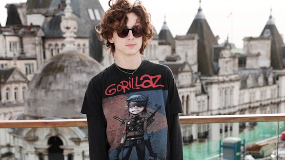Timothee Chalamet personifies the current lockdown look. 