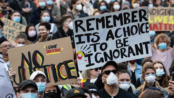 Protests attracted tens of thousands of people in Sydney and Melbourne over the weekend. 