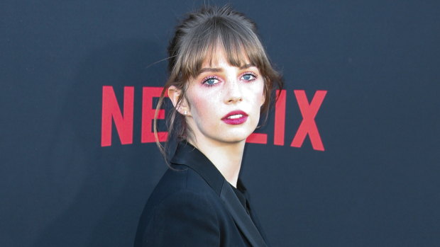 Maya Hawke on the red carpet at the Californian premiere of Stranger Things season three in June. 