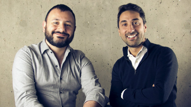 Truelayer UK founders Francesco Simoneschi (R) and Luca Martinetti. 
