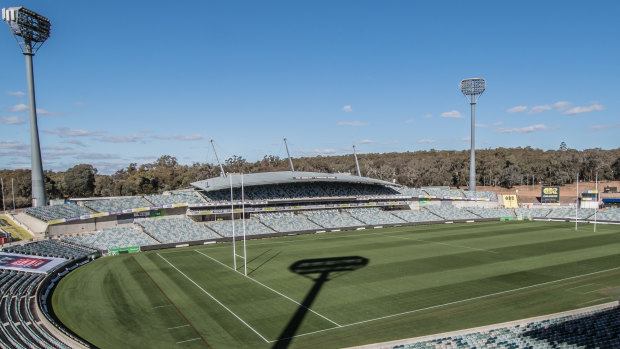Canberra Stadium is outdated.