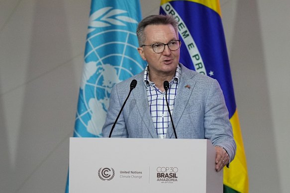 Climate and Energy Minister Chris Bowen in Brazil for COP30 earlier this week.