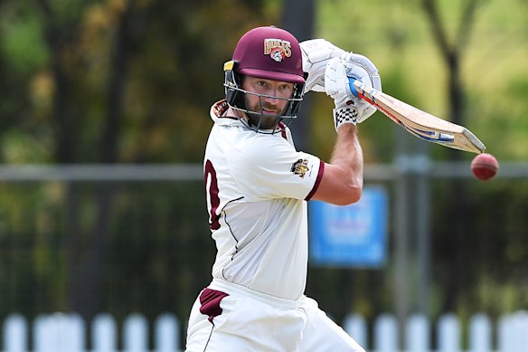 Michael Neser in action for the Bulls on day three. 