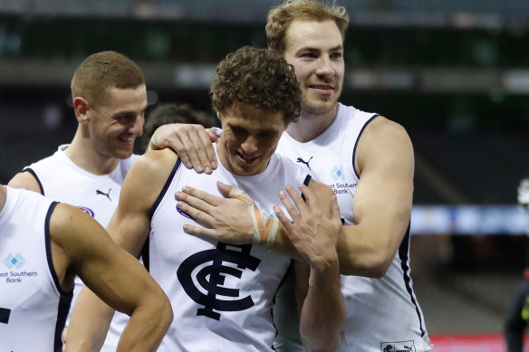 Charlie Curnow and Harry McKay have seldom played together since being drafted in 2015.