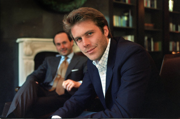  Prince Emanuele Filberto of Savoy (front) in Melbourne in 2002.  