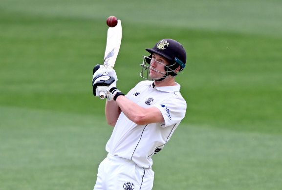 Cameron Bancroft batting for Western Australia on December 4.