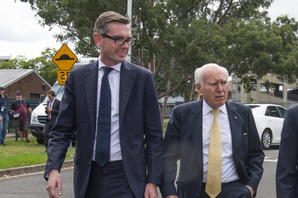 Former prime minister John Howard has endorsed Treasurer Dominic Perrottet for premier. 