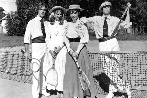 From left: Patrick Ward, Judy McBurney, Zoe Lake and Alan Wylie perform five Norman Lindsay novels, dramatised for the ABC in 1972.