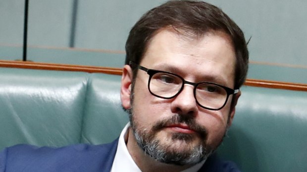 Labor MPs Ed Husic during question time on Thursday.