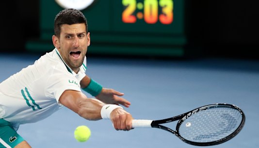 Novak Djokovic will play in his 12th Australian Open quarter final.