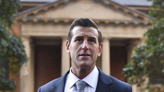 Ben Roberts-Smith outside the Federal Court of Australia earlier in the trial.