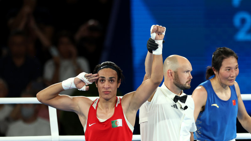 Khelif has been caught up in a gender storm. She just emerged with a gold medal