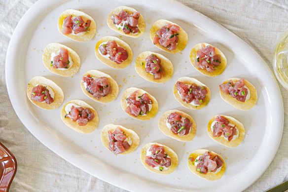 Crisp, savoury, and gone in seconds, Tuna Pringles are the perfect party snack.
