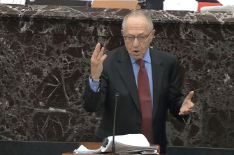 Trump lawyer Alan Dershowitz stunned observers with his extraordinarily broad view of presidential authority. 