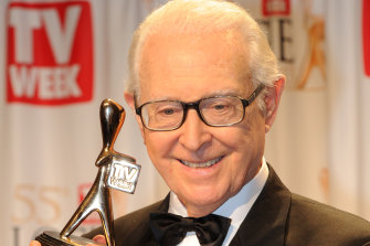 The way it was ... Brian Henderson was inducted into the TV Week Logie Awards’ Hall of Fame in 2013.