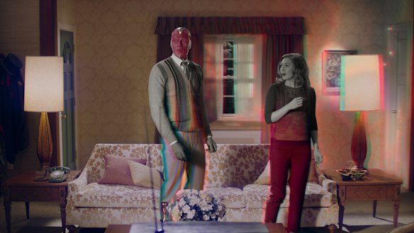 The technicolour world of WandaVision.